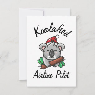 Koalafied Airline Pilot Card Kort