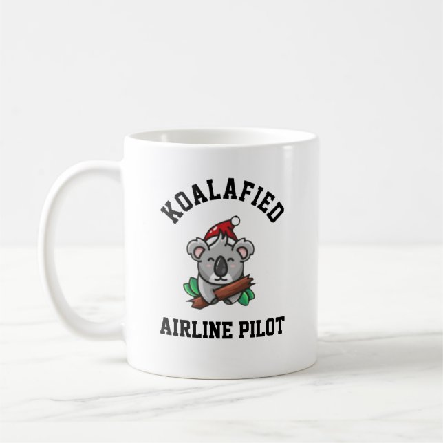 Koalafied Airline Pilot Kaffemugg (Vänster)