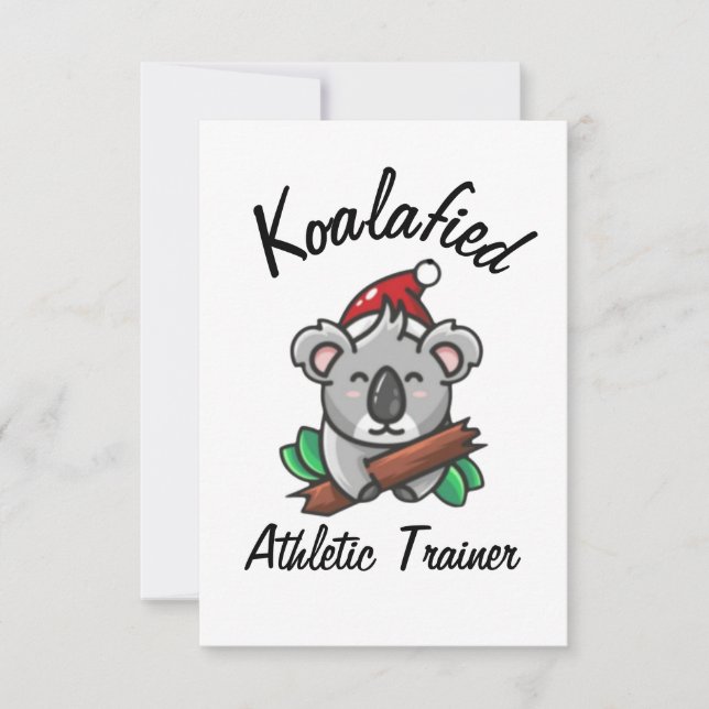 Koalafied Athletic Trainer Card Kort (Framsida)
