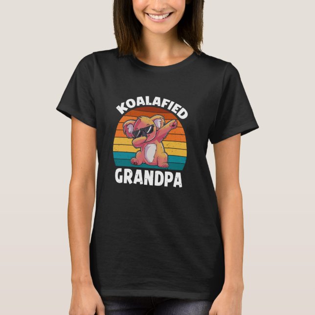 Koalafied Grandpa Fars dag Funny Koala Älskare T Shirt (Framsida)