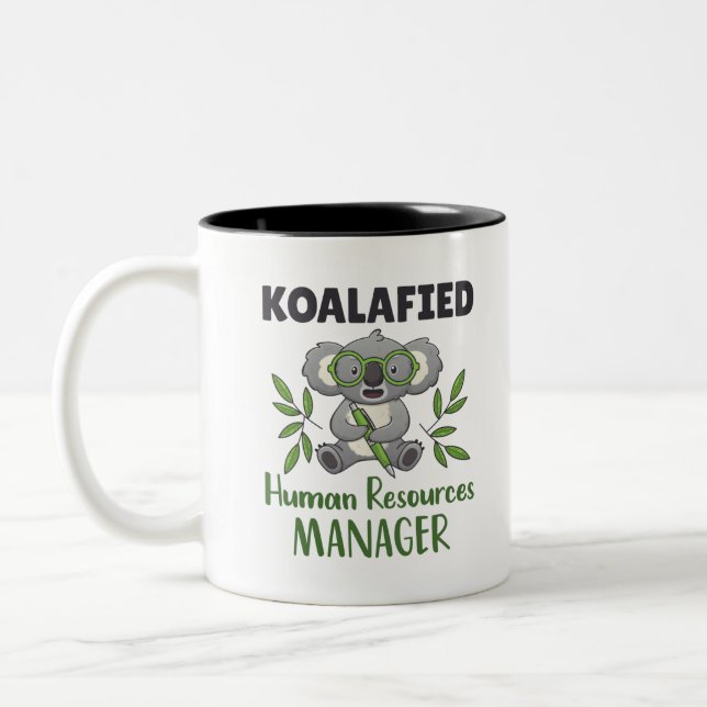 Koalafied Human Resources Manager HR Specialist Två-Tonad Mugg (Vänster)
