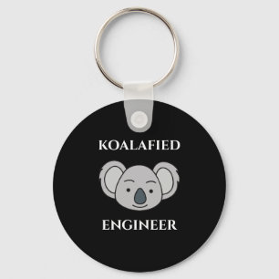 Koalafied Ingenjör Cute Koala Funny Job Pun Nyckelring