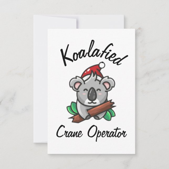 Koalafied kranoperatörskort kort (Framsida)