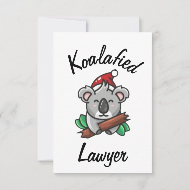 Koalafied Lawyer Card Kort (Framsida)