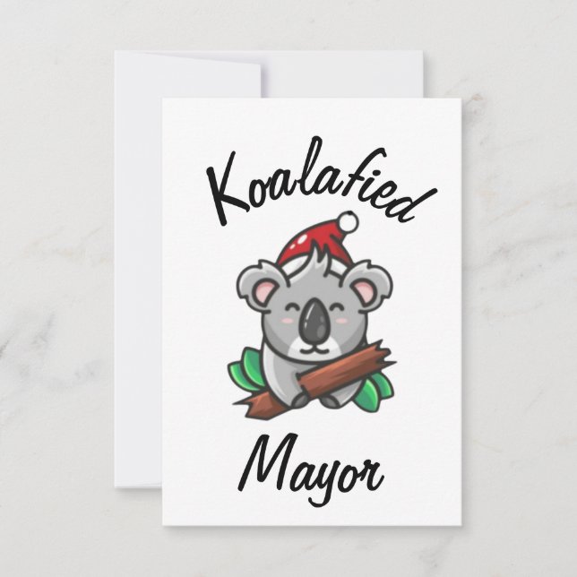 Koalafied Mayor Card Kort (Framsida)