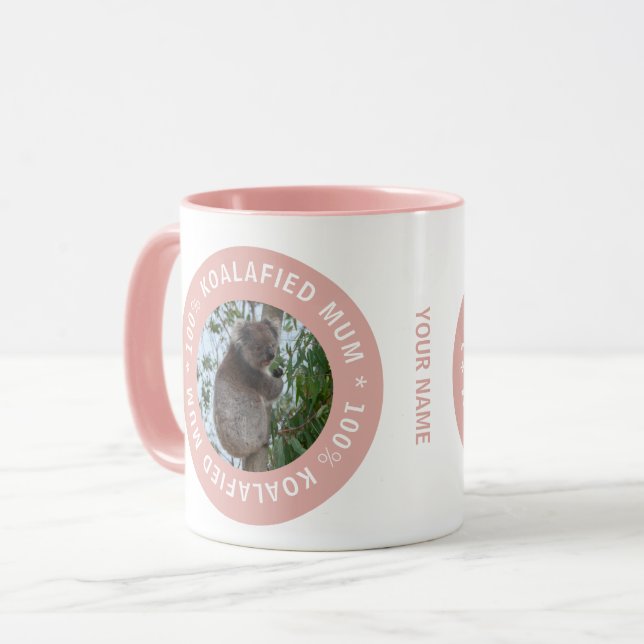 Koalafied Morsa Mor Koala Cute Animal Australia Mugg (Framsida vänster)