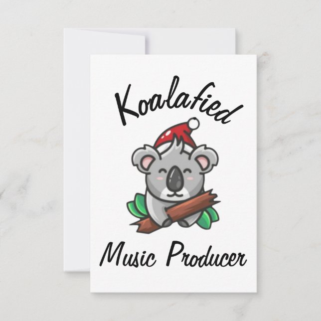 Koalafied musikproducentkort kort (Framsida)
