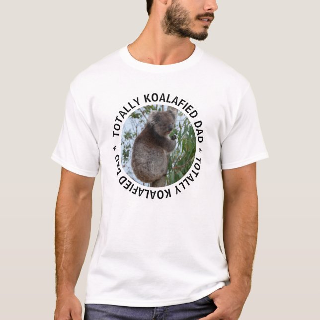 Koalafied Pappa Qualified Koala Australia T-Shirt (Framsida)