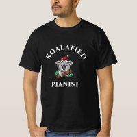 Koalafied pianist t-shirt