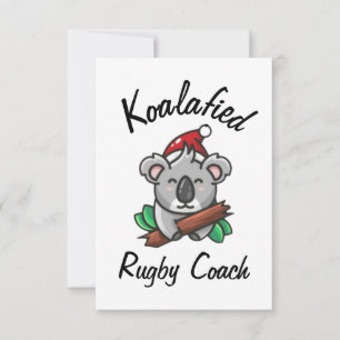 Koalafied Rugby Coach Card Kort