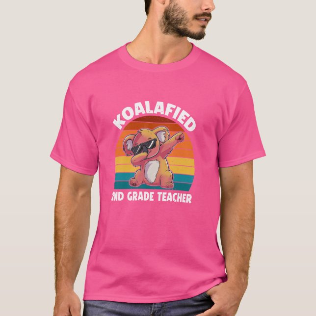 Koalafied Second Klass Lacher Funny Koala Älskare T Shirt (Framsida)