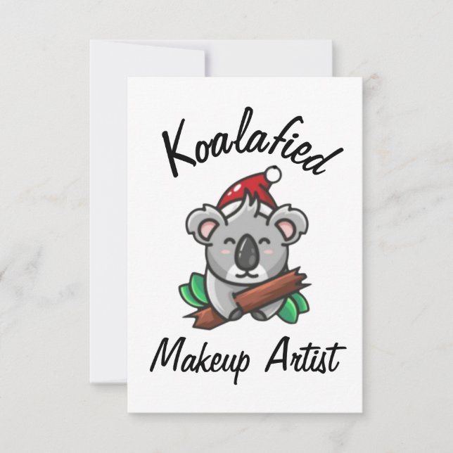 Koalafied Sminkartist Kort (Framsida)