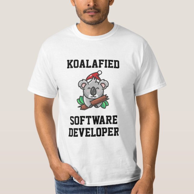 Koalafied Software Developer T-Shirt (Framsida)