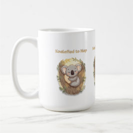 *"Koalafied to Nap – Cute Sleepy Koala  Kaffemugg