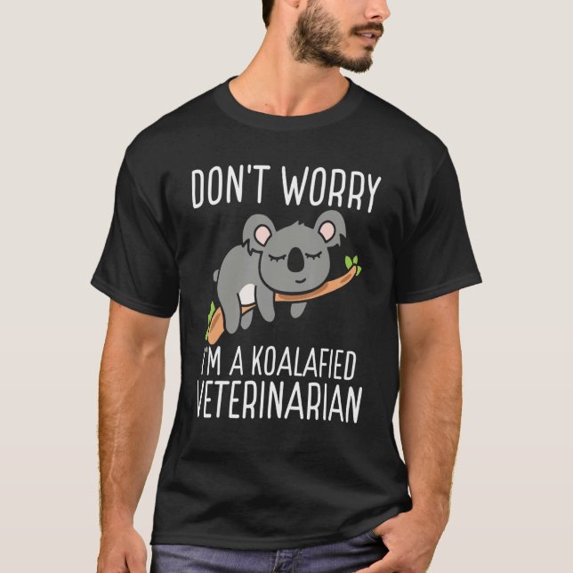 Koalafied Veterinarian Appreciation Vet Tech Essen T Shirt (Framsida)