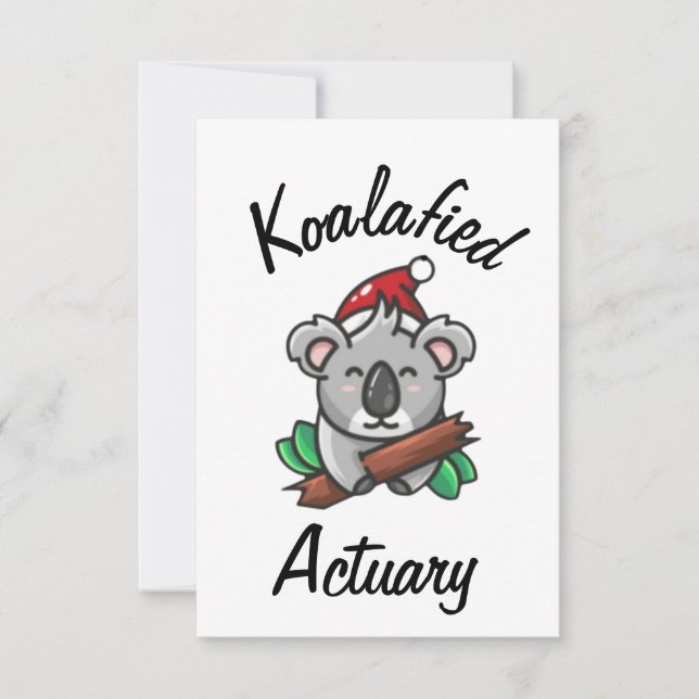 Koalafierad Aktuarie Kort (Framsida)