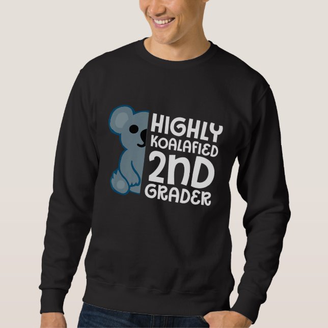 Koalafierad andra grader Koala-design tillbaka til Lång Ärmad Tröja (Framsida)
