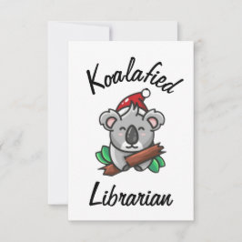 Koalafierad bibliotekariekort kort