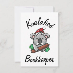 Koalafierad Bokförarkort Kort