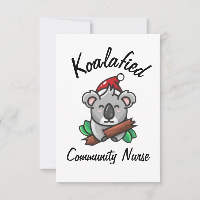 Koalafierad Community Nurse-kort Kort (Framsida)
