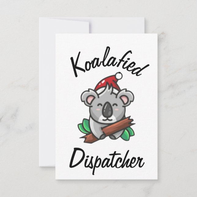 Koalafierad Dispatcherkort Kort (Framsida)