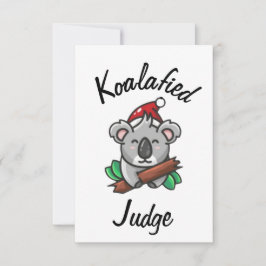 Koalafierad domarkort kort