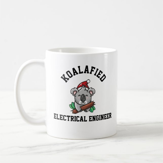 Koalafierad elektroingenjör  kaffemugg (Vänster)
