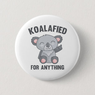 Koalafierad för allt knapp