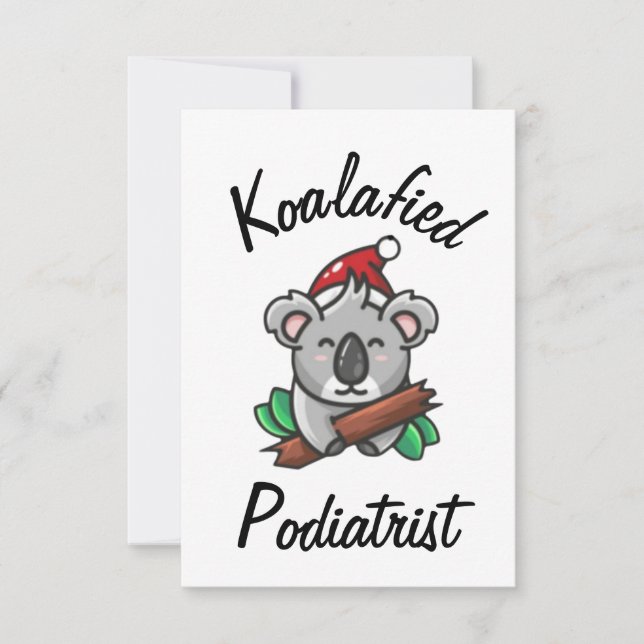 Koalafierad fotläkar-kort kort (Framsida)