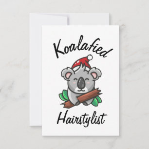 Koalafierad frisörskort kort