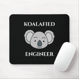 Koalafierad Ingenjör Söt Koala Roligt Jobb Skämt Musmatta