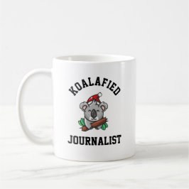 Koalafierad journalist kaffemugg