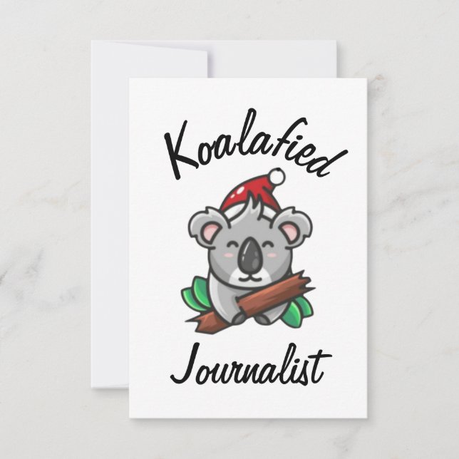 Koalafierad Journalistkort Kort (Framsida)