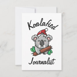 Koalafierad Journalistkort Kort
