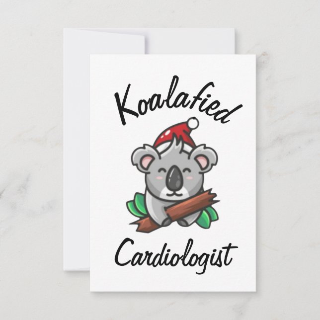 Koalafierad kardiologkort kort (Framsida)