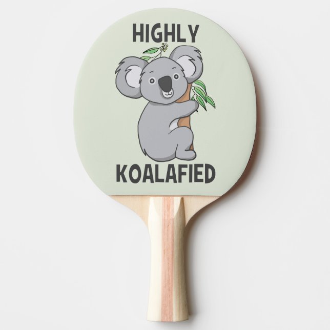 Koalafierad Koala Pingisracket (Framsidan)