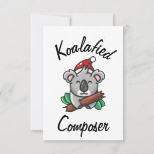 Koalafierad kompositörkort kort