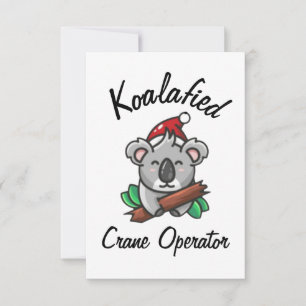Koalafierad kranoperatörskort kort