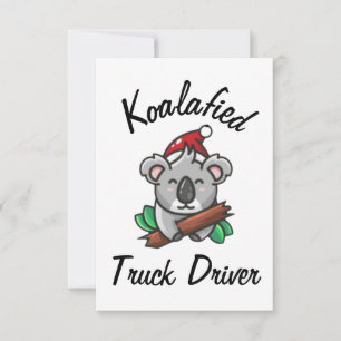 Koalafierad lastbilschaufförs kort