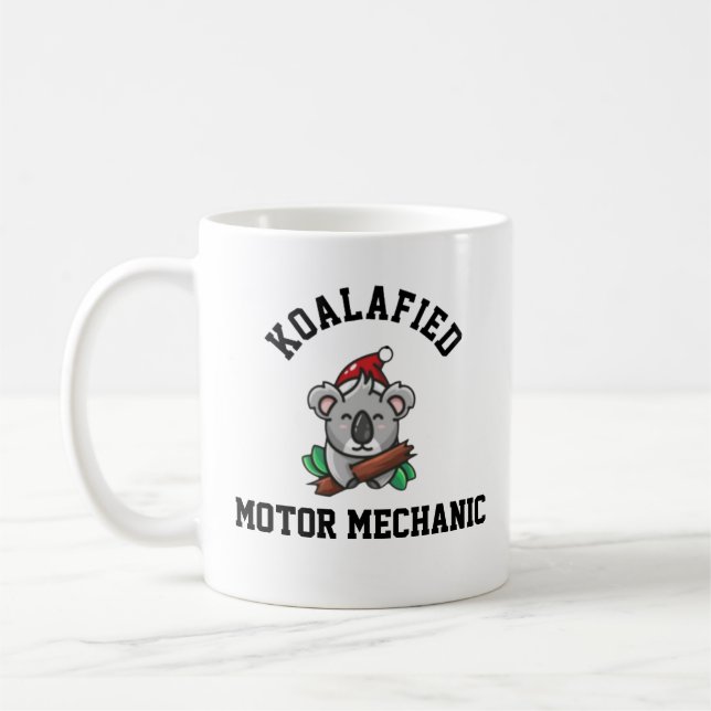 Koalafierad motor mekaniker  kaffemugg (Vänster)