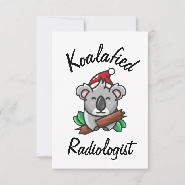 Koalafierad radiologkort kort (Framsida)