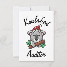 Koalafierad revisorskort kort