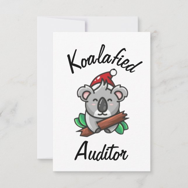 Koalafierad revisorskort kort (Framsida)
