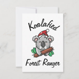 Koalafierad Skogvaktarkort Kort