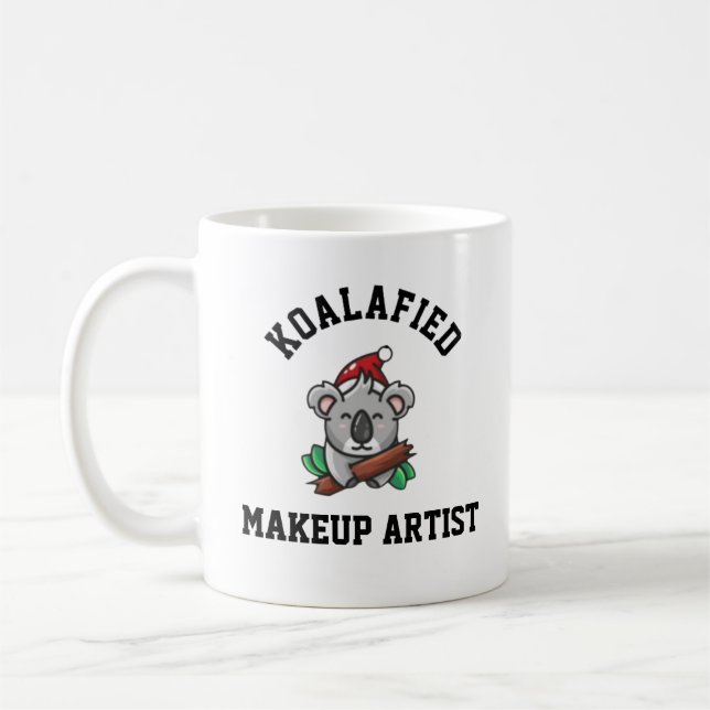 Koalafierad sminkartist  kaffemugg (Vänster)