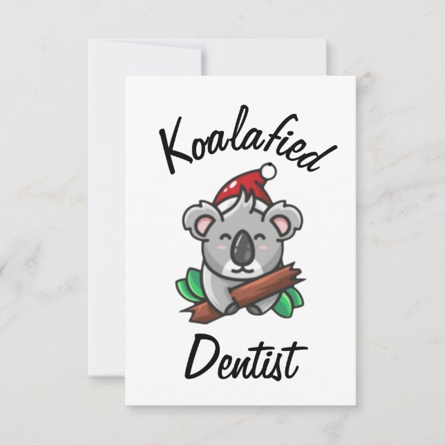 Koalafierad Tandläkar Kort (Framsida)
