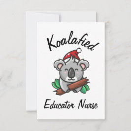 Koalafierad utbildarsköterskekort kort