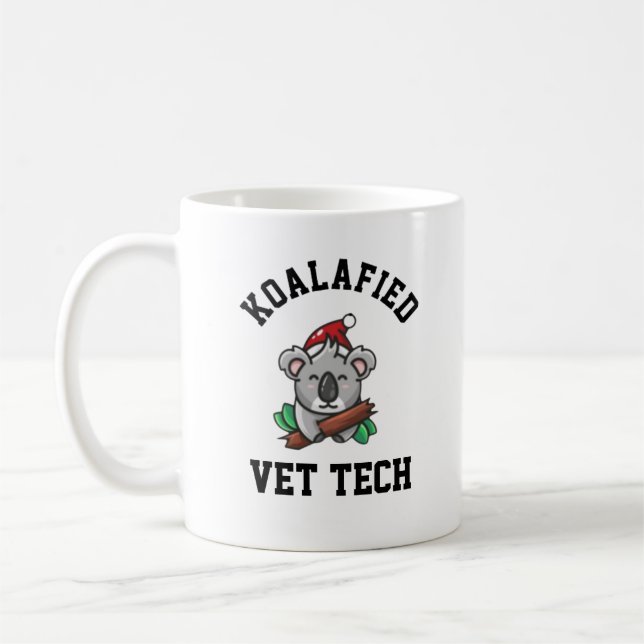 Koalafierad veterinärtekniker  kaffemugg (Vänster)