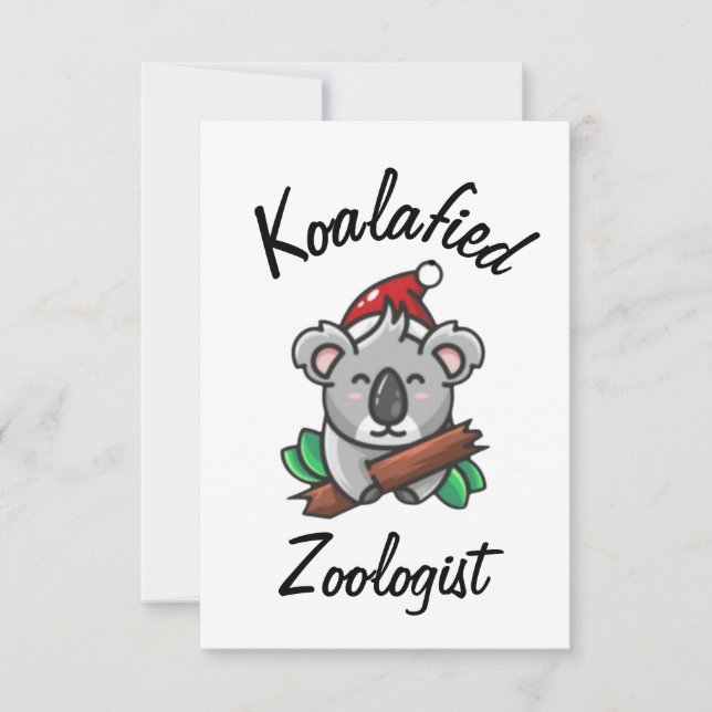 Koalafierad zoologikort kort (Framsida)