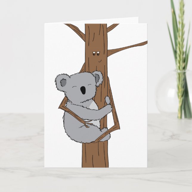 Koalaomfamning Helgkort (Framsida)
